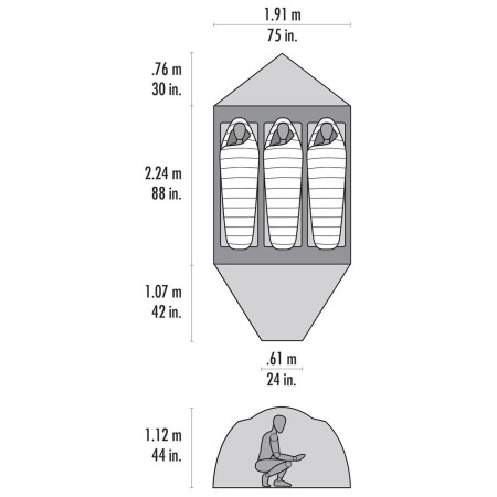 Tienda de campaña de senderismo MSR Remote 3
