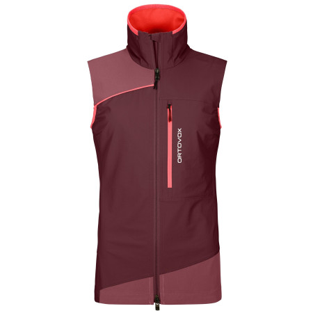 Chaleco de mujer Ortovox W's Pala Light Vest rojo Winetasting