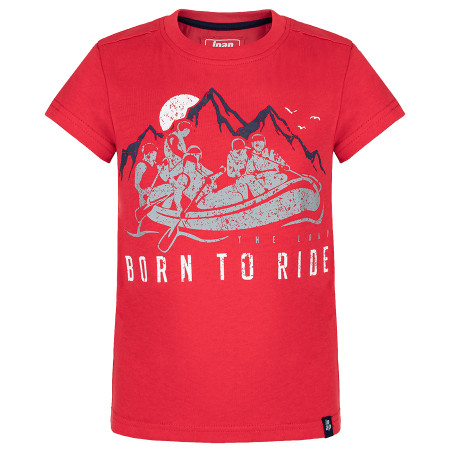 Camiseta para niños Loap Bavis rojo RacingRed/White