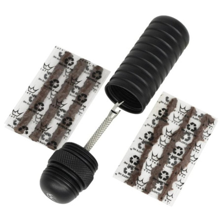 Juego de reparación Peaty´s Holeshot Tubeless Puncture Plugger negro black