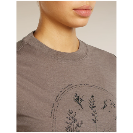 Camiseta de mujer Icebreaker Merino 150 Tech Lite SS Crop Tee Seed Story