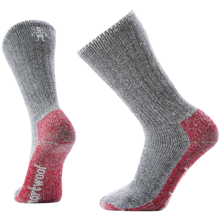 Calcetines Smartwool Mountaineer Classic Edition Max Cushion rojo/gris BLACK