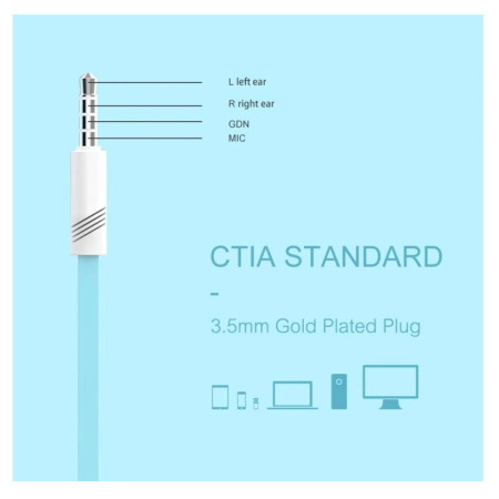 Auriculares Swissten EARBUDS RAINBOW YS-D2