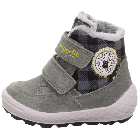 Botas de invierno para niños Superfit Groovy 2.0 Grün/Grau