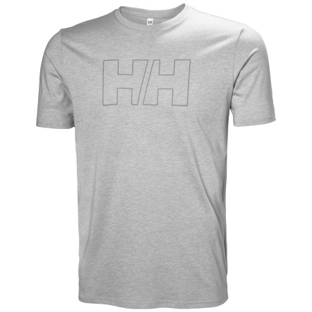 Camiseta de hombre Helly Hansen Tech Logo T-Shirt gris Grey Melange