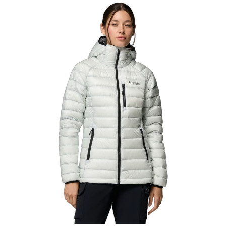 Chaqueta de plumón para mujer Columbia Arctic Crest Down Hooded Jacket blanco White