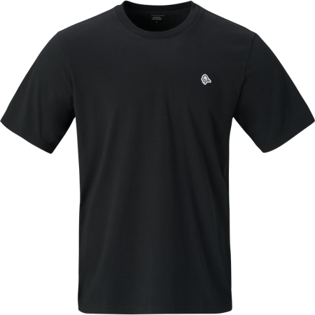 Camiseta de hombre Norrona /29 cotton viking patch T-shirt negro Caviar Black