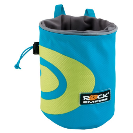 Saco de magnesio Rock Empire Chalk Bag Spiral azul/verde Cyan