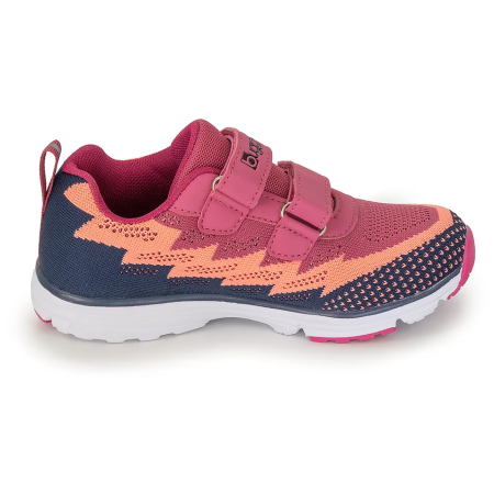 Zapatillas velcro niños Bugga Hone Purple rosa/azul fialová/oranžová/tmavě modrá