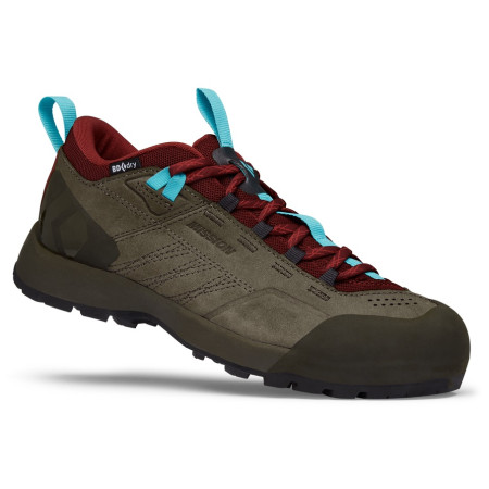 Calzado de senderismo para mujer Black Diamond Mission LTHR LW WP W verde/rojo Malted-Grenadine