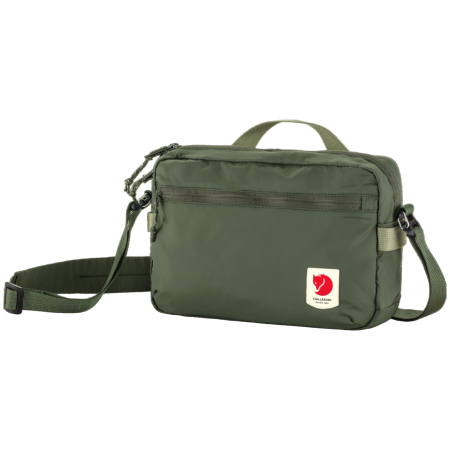 Bolsa de hombro Fjällräven High Coast Crossbody verde oscuro Shark Grey