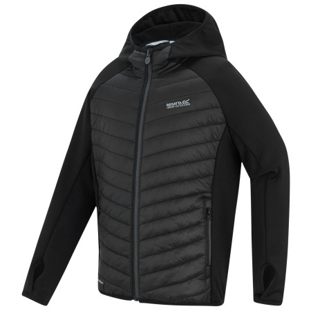 Chaqueta para niños Regatta Junior Andreson Hybrid Black/Sealgr