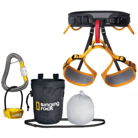 Juego de escalada Singing Rock Versa II Packet amarillo