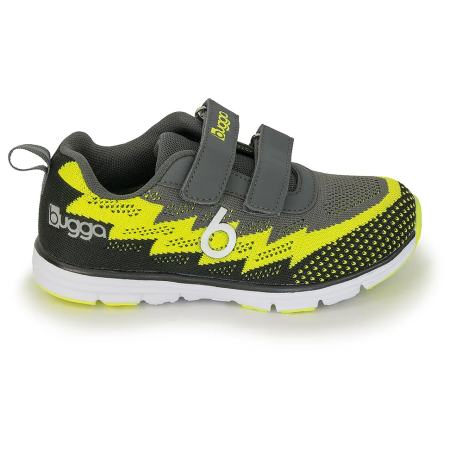 Zapatillas velcro niños Bugga Hone Gray gris/amarillo šedá/žluá/černá