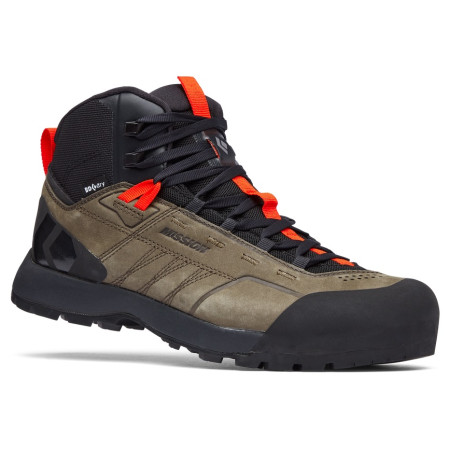 Calzado de senderismo para hombre Black Diamond Mission LTHR MID WP beige Walnuts-Octane