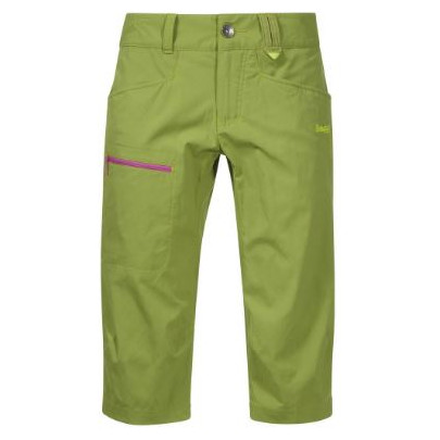 Pantalones de tres cuartos para mujer Bergans Utne Lady Pirate verde Springgreen/Pinkrose