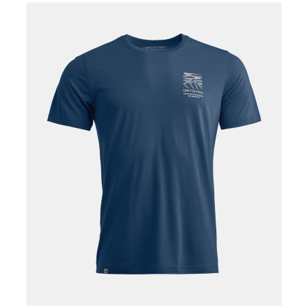 Camiseta funcional de hombre Ortovox 150 Cool Mtn Mission Ts M azul oscuro Deep Ocean