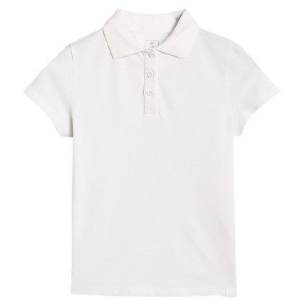 Camiseta para niños 4F Polo Shirt F613 blanco WHITE