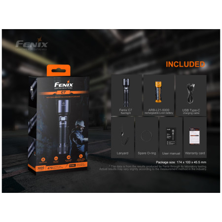 Linterna recargable Fenix C7