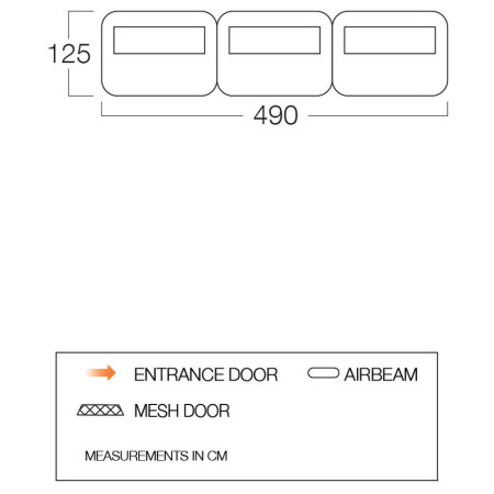 Pared Vango AirBeam Modular Windbreak