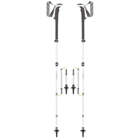 Bastones de senderismo Leki Micro Vario Carbon Lady AS negro WhiteLightanthraciteSilver