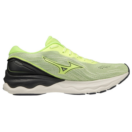 Zapatillas de carrera para hombre Mizuno Wave Skyrise 3 verde Neo Lime/Ebony/Snow White