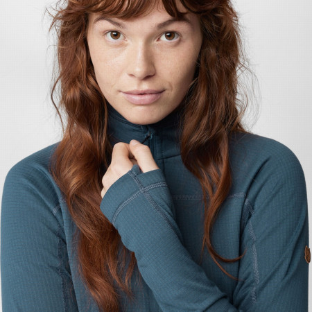 Sudadera de mujer Fjällräven Abisko Lite Fleece Half Zip W