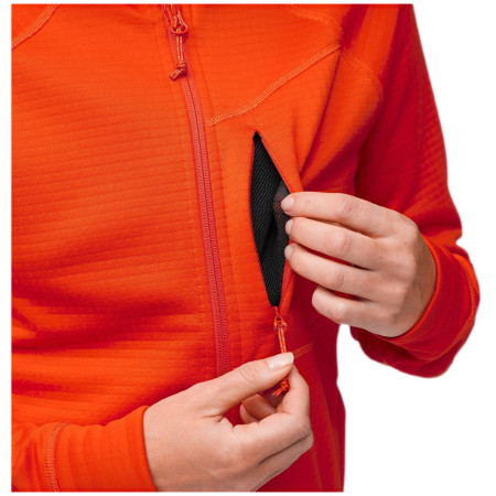 Chaqueta de mujer Fjällräven Abisko Grid Fleece Hoodie W