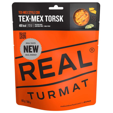 Comida deshidratada Real Turmat Tex-Mex con bacalao (Tex-Mex Torsk)