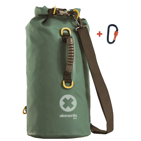 Bolsa impermeable Elements Gear Expedition 2.0 - 40L (1 popruh) verde forest green