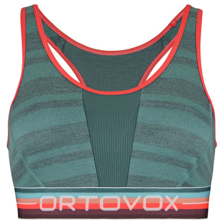 Sujetador deportivo Ortovox 185 Rock'N'Wool Sport Top W gris arctic grey
