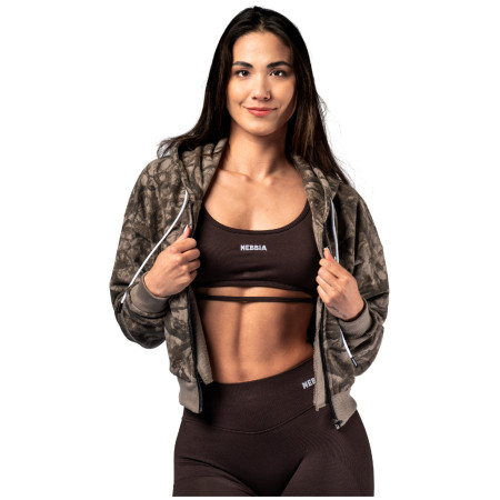 Sudadera de mujer Nebbia Relaxed Zip Hoodie Power