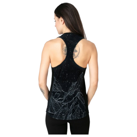 Camiseta sin mangas para mujer Drexiss Fit Diamond Beach negro