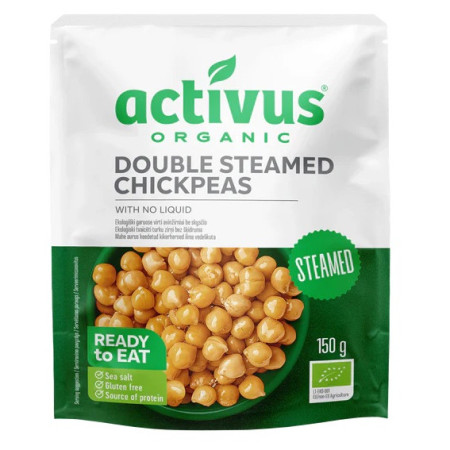 Plato preparado Activus Garbanzos al vapor sin líquido 150 g BIO