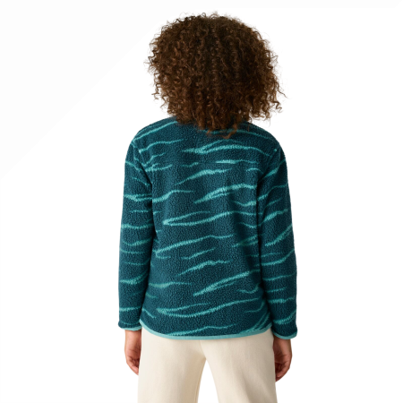 Sudadera funcional para niños Regatta Junior Frankie Warm Fleece Mediterranea Zebra