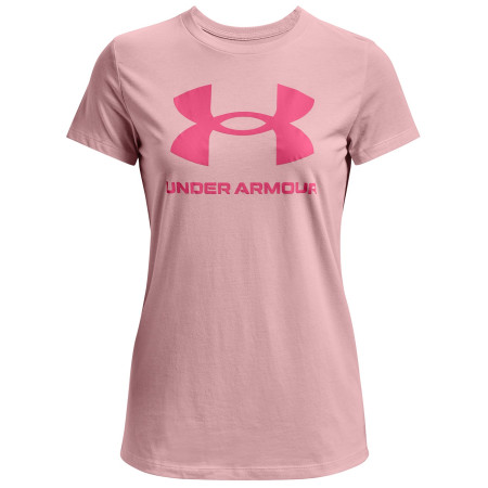 Camiseta de mujer Under Armour Sportstyle Logo SS rosa Prime Pink / / Pink Punk