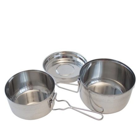 Fiambrera de acero inoxidable Yate Nerezový ešus Basic - 3 díly