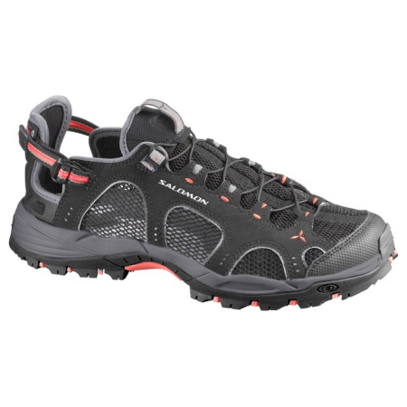 Sandalias de mujer Salomon Techamphibian 3 W negro/rojo Black/DarkCloud/Papaya