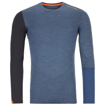 Camiseta de hombre Ortovox Rock'n'Wool Long Sleeve M azul oscuro Nightblueblend