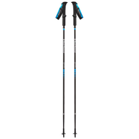 Bastones de senderismo Black Diamond DISTANCE CARBON Z Z-POLES negro