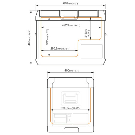 Nevera compresor Yolco GCX47