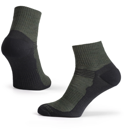 Calcetines Zulu Merino Lite verde green/black
