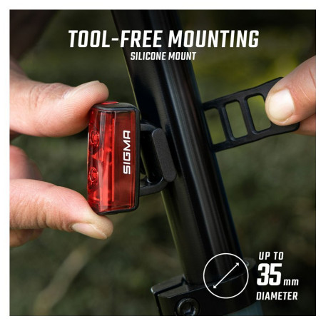 Luz delantera / trasera Sigma Buster 800 + Buster RL 80