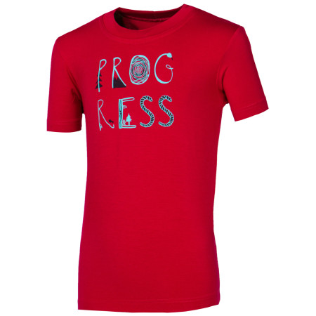 Camiseta funcional para niños Progress DT FRODO "PROGRESS" 26FP rojo Burgundy