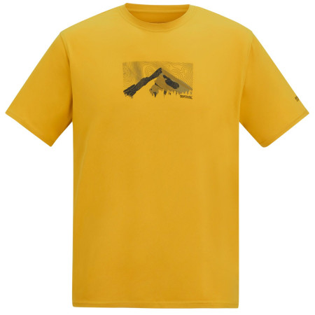 Camiseta de hombre Regatta Fingal Stretch amarillo Sunset