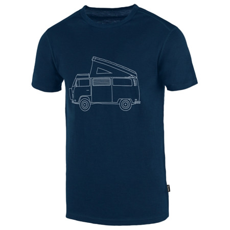 Camiseta de hombre Warg Merino VAN 165 Short azul Navy