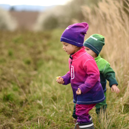Pantalones softshell para niños WAMU Mozaika purple