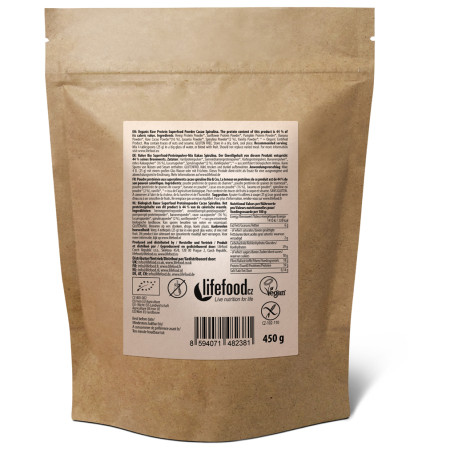 Proteína en polvo Lifefood PROTEÍNA BIO RAW cacao 450g