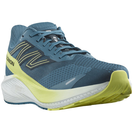 Zapatillas de carrera para hombre Salomon Aero Blaze azul Blue Ashes / Sunny Lime / Dark Sapphire
