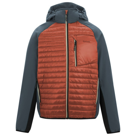 Chaqueta de hombre Regatta Pro Hybrid marrón/gris Brk/DkStm/Bk